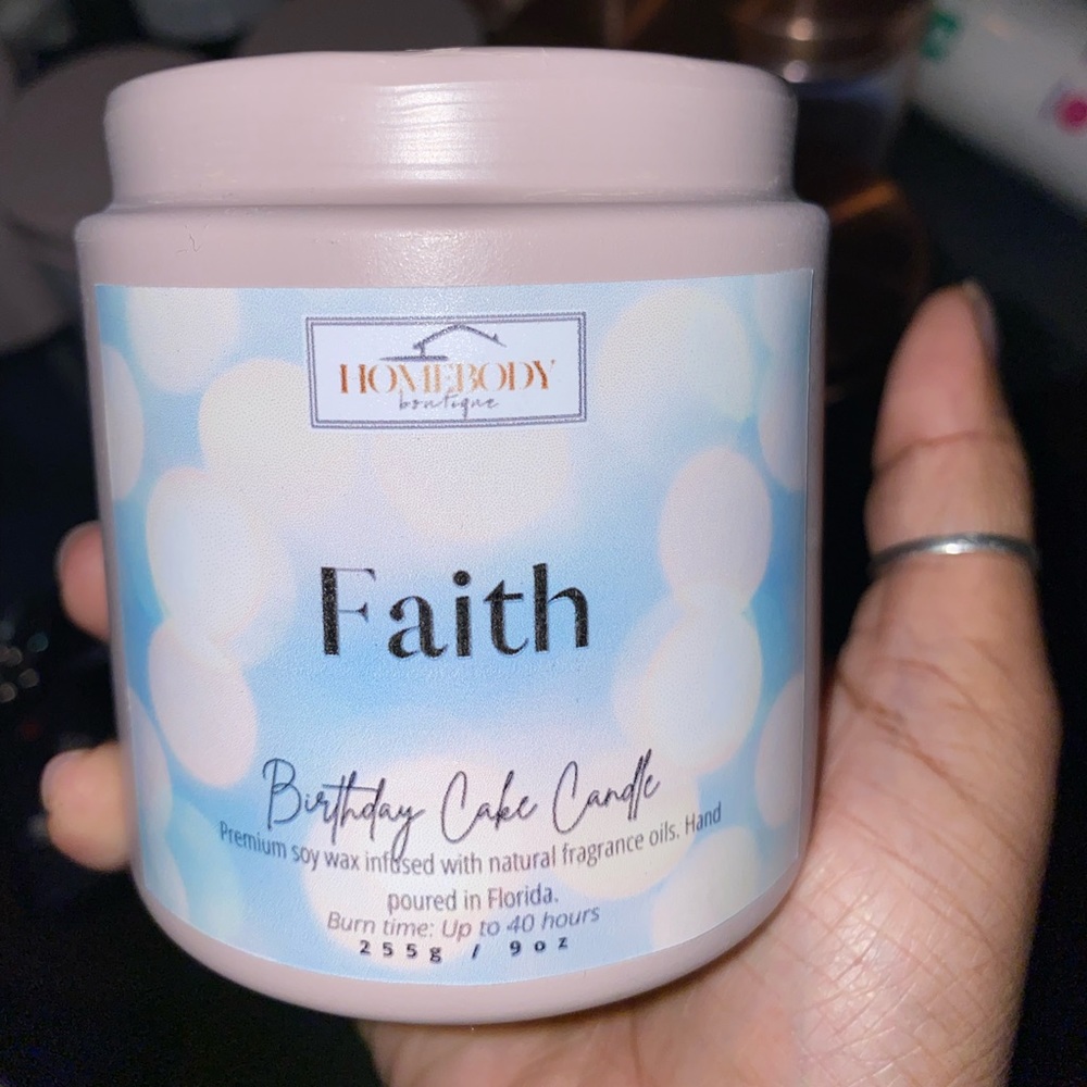 Homebody Boutique candle Faith